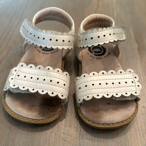 Livie and Luca Sandals, toddler size 6, good condition, pearl white